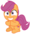 Size: 1706x1900 | Tagged: safe, artist:sketchmcreations, scootaloo, pegasus, pony, g4, the last crusade, excited, female, filly, grin, simple background, sitting, smiling, solo, transparent background, vector