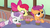 Size: 1920x1080 | Tagged: safe, screencap, apple bloom, scootaloo, sweetie belle, earth pony, pegasus, pony, unicorn, g4, my little pony: friendship is magic, the last crusade, cherry, cupcake, cute, cutie mark crusaders, diasweetes, eating, female, filly, foal, food, trio, weapons-grade cute