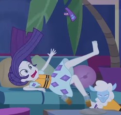 Size: 558x532 | Tagged: safe, screencap, rarity, sheep, equestria girls, equestria girls specials, g4, my little pony equestria girls: better together, my little pony equestria girls: spring breakdown, barefoot, cropped, feet, female, sandal removed, sandals, soles