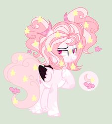 Size: 1920x2116 | Tagged: safe, artist:rose-moonlightowo, oc, oc only, oc:dreamaria, pegasus, pony, female, mare, simple background, solo, two toned wings, wings