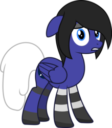 Size: 1024x1171 | Tagged: safe, artist:jeremeymcdude, oc, oc only, oc:avvie, original species, pegasus, pony, g4, solo, tbf avenger