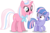 Size: 5607x3658 | Tagged: safe, artist:vector-brony, clear sky, wind sprint, pegasus, pony, unicorn, common ground, g4, my little pony: friendship is magic, absurd resolution, female, filly, freckles, like mother like daughter, like parent like child, looking at each other, looking at someone, mare, mother and daughter, open mouth, raised hoof, simple background, transparent background, vector