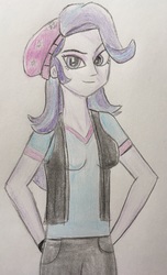 Size: 1177x1935 | Tagged: safe, artist:captainedwardteague, starlight glimmer, equestria girls, g4, female, solo, traditional art