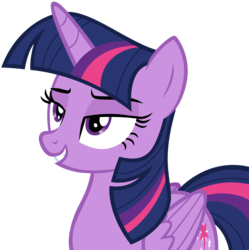 Size: 6662x6679 | Tagged: safe, artist:andoanimalia, twilight sparkle, alicorn, pony, sparkle's seven, absurd resolution, cocky, female, folded wings, lidded eyes, mare, simple background, solo, transparent background, twilight sparkle (alicorn), vector, wings