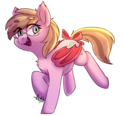 Size: 918x870 | Tagged: safe, artist:pucksterv, oc, oc only, oc:vanilla twirl, bat pony, pony, race swap, solo