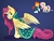 Size: 2048x1536 | Tagged: safe, artist:incendiarymoth, fluttershy, sunburst, alicorn, pony, g4, beard, cape, clothes, facial hair, female, fusion, fusion:sunburst, glasses, horn, male, robe, simple background, smiling, sunburst's cloak, sunburst's glasses, wings