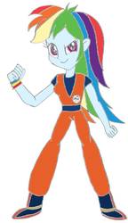 Size: 678x1179 | Tagged: safe, artist:maceywitchhunter, rainbow dash, equestria girls, g4, female, simple background, solo, white background