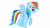 Size: 1465x823 | Tagged: safe, artist:pupster0071, rainbow dash, pegasus, pony, g4, animated, female, gif, i can't believe it's mspaint, legitimately amazing mspaint, mare, ms paint, simple background, solo, trotting, white background