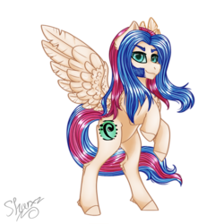 Size: 894x894 | Tagged: safe, artist:sharxz, oc, oc only, oc:sigvard, pegasus, pony, bass clef, blue hair, digital art, eyebrows, long hair, metal, metalhead, pose, sideburns, simple background, solo, transparent background