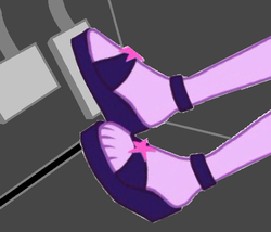 Size: 570x488 | Tagged: safe, artist:ilaria122, edit, sci-twi, twilight sparkle, equestria girls, g4, my little pony equestria girls: better together, feet, legs, pedal, pictures of legs, sandals