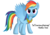 Size: 6082x4278 | Tagged: safe, artist:zeegaas, rainbow dash, pegasus, pony, friendship is magic, g4, my little pony: friendship is magic, absurd resolution, element of loyalty, female, mare, quote, simple background, smiling, solo, transparent background, vector, wings