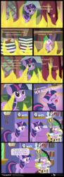 Size: 825x2273 | Tagged: safe, artist:dm29, edit, discord, spike, twilight sparkle, alicorn, pony, g4, comic, cyrillic, female, fire, mare, russian, the lady and the tiger, the lady or the tiger, translation, twilight sparkle (alicorn)