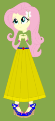Size: 268x589 | Tagged: safe, artist:starman1999, fluttershy, equestria girls, g4, clothes, female, long skirt, skirt, solo