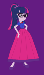 Size: 390x658 | Tagged: safe, artist:starman1999, sci-twi, twilight sparkle, equestria girls, g4, clothes, female, long skirt, skirt, solo