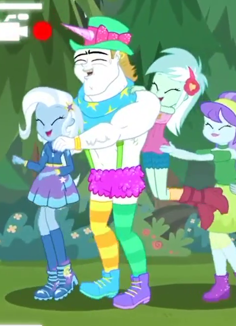 Safe Screencap Aqua Blossom Bulk Biceps Lyra