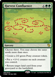 Size: 375x523 | Tagged: safe, edit, edited screencap, screencap, g4, going to seed, apple, arabesque pattern, ccg, food, magic the gathering, no pony, trading card, trading card edit