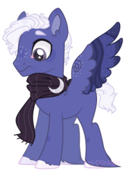 Size: 1280x1723 | Tagged: safe, artist:m-00nlight, oc, oc only, oc:moonlight, pegasus, pony, clothes, female, male, mare, rule 63, scarf, simple background, solo, stallion, transparent background