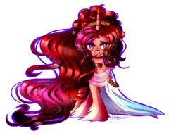 Size: 3700x2900 | Tagged: safe, artist:kindny-chan, oc, oc only, oc:venus, pony, unicorn, female, high res, mare, simple background, solo, transparent background