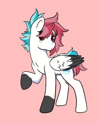 Size: 508x639 | Tagged: safe, artist:cyan-artsy, oc, oc only, oc:velocity, pegasus, pony, bust, cute, digital art, female, happy, portrait, solo, stance