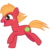 Size: 3200x3200 | Tagged: safe, artist:cheezedoodle96, big macintosh, earth pony, pony, g4, .svg available, colt, colt big macintosh, freckles, high res, juxtaposition bait, laughing, male, open mouth, running, simple background, solo, svg, transparent background, vector, younger