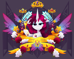 Size: 2238x1808 | Tagged: safe, artist:zmei-kira, oc, oc only, pony, unicorn, commission, crown, jewelry, regalia, solo