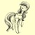 Size: 1280x1280 | Tagged: safe, artist:thegirlwithgoldenhairdrawstoo, fluttershy, pegasus, pony, g4, female, floppy ears, frown, looking back, mare, monochrome, simple background, sketch, solo, turned head