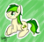 Size: 1968x1875 | Tagged: safe, artist:siggyderp, oc, oc only, oc:rangerpone, earth pony, pony, kiwi fruit, lying, lying down, male, prone, signature, solo, stallion