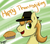 Size: 2171x1917 | Tagged: safe, artist:siggyderp, braeburn, earth pony, pony, g4, cake, food, hat, holiday, male, signature, solo, stallion, text, thanksgiving