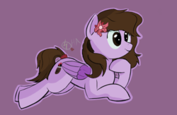 Size: 781x510 | Tagged: safe, artist:osha, oc, oc only, oc:scribble draws, pegasus, pony, female, simple background, solo