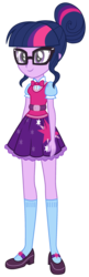 Size: 960x2960 | Tagged: safe, artist:themexicanpunisher, sci-twi, twilight sparkle, equestria girls, g4, clothes, cutie mark on clothes, female, glasses, hair bun, sci-twi outfits, simple background, skirt, solo, transparent background, vector