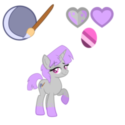Size: 1280x1280 | Tagged: safe, artist:chelseawest, oc, oc only, oc:moonlit painter, pony, unicorn, female, mare, petalverse, reference sheet, simple background, solo, transparent background
