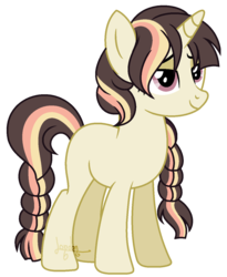 Size: 1067x1303 | Tagged: safe, artist:t-aroutachiikun, oc, oc only, oc:afternoon glow, pony, unicorn, female, mare, simple background, solo, transparent background