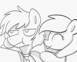 Size: 1280x1024 | Tagged: safe, artist:sugar morning, oc, oc only, oc:bizarre song, oc:sugar morning, pegasus, pony, g4, animated, cape, clothes, couple, cute, doodle, face licking, female, frame by frame, gif, heart, jewelry, licking, male, mare, necklace, simple background, sketch, stallion, sugarre, tongue out, white background