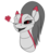 Size: 1000x1115 | Tagged: safe, artist:rubiont, oc, oc:rubiont, pony, robot, robot pony, heart, one eye closed, rubiont stickerpack, sticker, wink