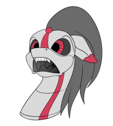 Size: 1000x1115 | Tagged: safe, artist:rubiont, oc, oc:rubiont, pony, robot, robot pony, rubiont stickerpack, sticker, surprised