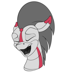 Size: 1000x1115 | Tagged: safe, artist:rubiont, oc, oc:rubiont, pony, robot, robot pony, laughing, rubiont stickerpack, sticker