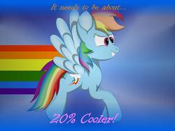 Size: 1024x768 | Tagged: safe, artist:php124, rainbow dash, pegasus, pony, g4, 20% cooler, rainbow
