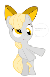 Size: 3237x4942 | Tagged: safe, apple bloom, derpy hooves, earth pony, pony, g4, adorkable, cute, derp, dork, female, filly, filly derpy, filly derpy hooves, fusion, palette swap, recolor, silly, silly filly, silly pony, younger