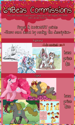 Size: 2452x4088 | Tagged: safe, artist:69beas, pinkie pie, princess luna, oc, alicorn, earth pony, pony, unicorn, g4, alicorn oc, basket, bed, bow, clothes, collar, commission, commission info, couple, cupcake, digital art, duo, ethereal mane, female, folded wings, food, glasses, heart, jewelry, lying down, male, mare, monochrome, one eye closed, prone, reference sheet, regalia, shipping, smiling, socks, solo, spread wings, stallion, text, tomato, traditional art, wings