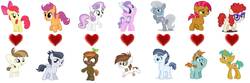 Size: 1549x516 | Tagged: safe, editor:jdueler11, apple bloom, babs seed, button mash, diamond tiara, featherweight, pipsqueak, rumble, scootaloo, shady daze, silver spoon, snails, snips, sweetie belle, twist, pony, g4, bips, female, male, piptiara, shadyspoon, ship:featherbloom, ship:rumbloo, ship:snailstwist, ship:sweetiemash, shipping, straight
