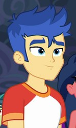 Size: 616x1032 | Tagged: safe, screencap, desert sage, flash sentry, mile hill, equestria girls, equestria girls series, g4, spring breakdown, spoiler:eqg series (season 2), all good (song), clothes, cropped, cute, diasentres, male, smiling, solo focus