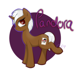 Size: 1332x1318 | Tagged: safe, artist:luxsimx, oc, oc only, oc:pandora, pony, unicorn, female, mare, raised leg, request, signature, simple background, solo