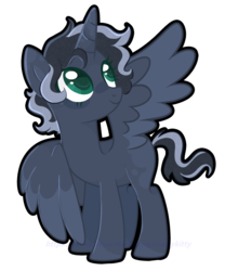 Size: 1280x1538 | Tagged: safe, artist:rowdykitty, oc, oc only, oc:little moon, alicorn, pony, base used, female, mare, simple background, solo, transparent background