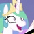 Size: 395x395 | Tagged: safe, screencap, princess celestia, pony, between dark and dawn, g4, cropped, faic, female, insanity, mare, solo