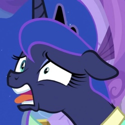 Size: 696x696 | Tagged: safe, screencap, princess luna, pony, between dark and dawn, g4, coughing, cropped, disgusted, faic, floppy ears, tongue out, unpleasantly surprised