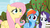 Size: 1811x1019 | Tagged: safe, screencap, fluttershy, rainbow dash, rarity, pegasus, pony, unicorn, between dark and dawn, g4, apple, apple tree, female, food, mare, outdoors, tree, trio