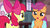 Size: 1920x1080 | Tagged: safe, screencap, apple bloom, scootaloo, sweetie belle, earth pony, pegasus, pony, unicorn, g4, the last crusade, bow, crying, cutie mark, cutie mark crusaders, female, filly, frown, hair bow, sad, saddle bag, teary eyes, the cmc's cutie marks, train station