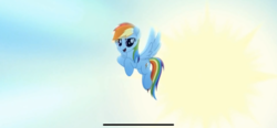 Size: 1792x828 | Tagged: safe, screencap, rainbow dash, pegasus, pony, g4, my little pony: rainbow roadtrip, female, mare, solo