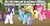 Size: 953x500 | Tagged: safe, edit, edited screencap, screencap, applejack, pinkie pie, rainbow dash, rarity, spike, dragon, between dark and dawn, g4, caption, cartoonito logo, image macro, meme, slime, text, winged spike, wings