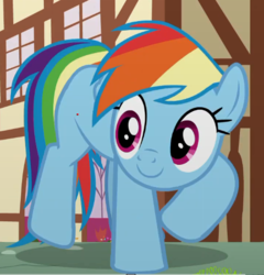 Size: 512x534 | Tagged: safe, screencap, rainbow dash, pegasus, pony, g4, the last crusade, cropped, female, mare, solo